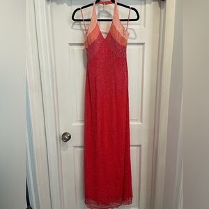 Jovani Pink Beaded Gown